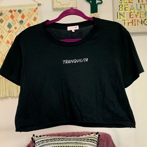 tranquilita crop top lights label x nicole spencer